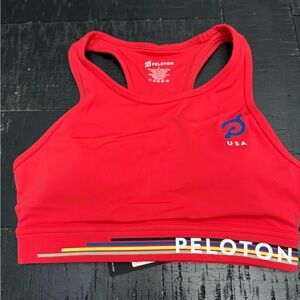 Peloton Red Racerback Sports Bra